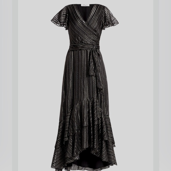 Diane Von Furstenberg Dresses & Skirts - Diane Von Furstenburg Donnie Ruffled Silk Blend wrap Midi Dress